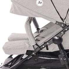 Lorelli Voziček za dvojčka DUO + Pokrivalo za noge + Torba z podlogo za previjanje BLACK CIRCLES