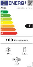 Amica KGC15634S prostostoječi hladilnik