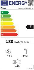 Amica KGC15635B prostostoječi hladilnik