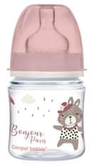 Canpol babies Bonjour Paris steklenica s širokim vratom, 120ml, roza
