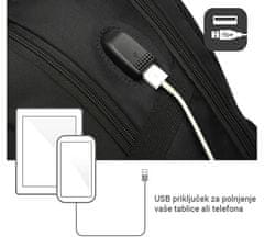 Ewent EW2526 nahrbtnik za prenosnik, 39.6 cm, USB vhod, črn