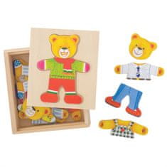 Bigjigs Toys Gospod Medvedek oblačenje Puzzle