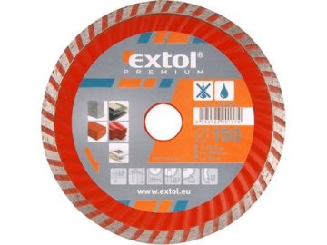 Extol Premium Diamantni rezalni kolut (108755), turbo, 230x22,2 mm, suho in mokro rezanje