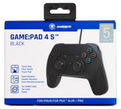 Snakebyte žični gamepad GAME:PAD 4 S BLACK (PS4, PS3)