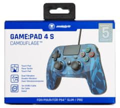 Snakebyte žični gamepad GAME:PAD 4 S CAMO BLUE (PS4, PS3)