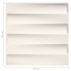 Vidaxl 3D stenski paneli 24 kosov 0,5x0,5 m 6 m2