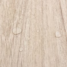 Vidaxl Samolepilne talne plošče 55 kosov PVC 5,11 m2 svetlo rjave