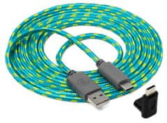 Snakebyte  USB CHARGE:CABLE USB-C kabel premium mesh za Nintendo Switch Lite, 3m