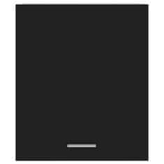 Vidaxl Viseča omarica črna 50x31x60 cm iverna plošča