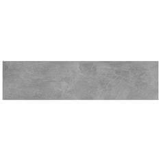 Vidaxl Dodatne police za omaro 4 kosi betonsko sive 40x10x1,5 cm