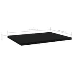 Vidaxl Dodatne police za omaro 4 kosi črne 40x30x1,5 cm iverna plošča
