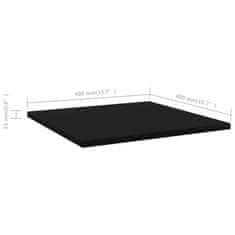 Vidaxl Dodatne police za omaro 4 kosi črne 40x40x1,5 cm iverna plošča