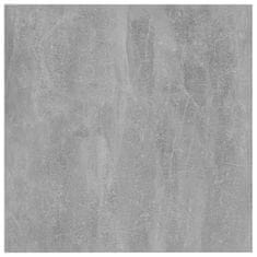 Vidaxl Dodatne police za omaro 4 kosi betonsko sive 40x40x1,5 cm