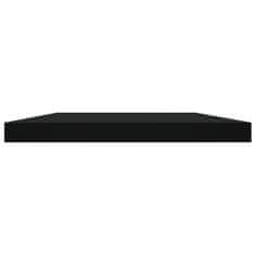 Vidaxl Dodatne police za omaro 4 kosi črne 60x10x1,5 cm iverna plošča