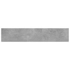 Vidaxl Dodatne police za omaro 4 kosi betonsko sive 100x20x1,5 cm