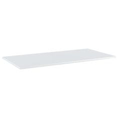 Vidaxl Dodatne police za omaro 4 kosi visok sijaj bele 80x20x1,5 cm