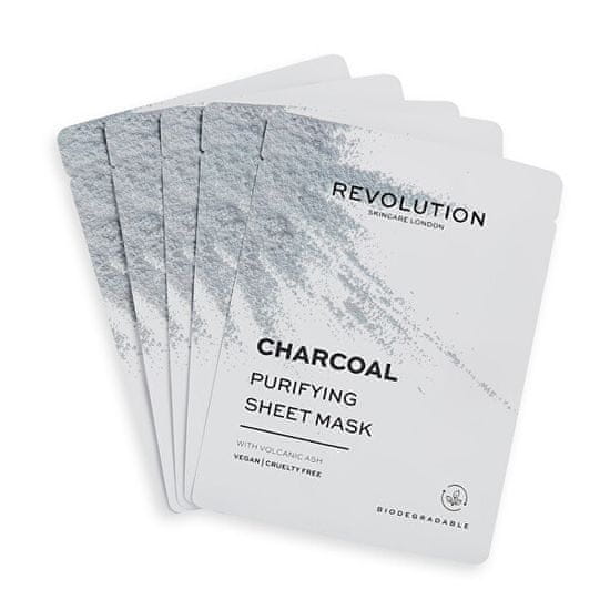 Revolution Skincare (Purifying Charcoal Sheet Mask) črnim premogom (Purifying Charcoal Sheet Mask)