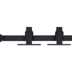 Vidaxl Mini komplet za drsna hlevska vrata iz jekla 200 cm