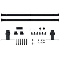 Vidaxl Mini komplet za drsna hlevska vrata iz jekla 183 cm