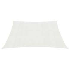Vidaxl Senčno jadro 160 g/m² belo 2,5x2,5 m HDPE