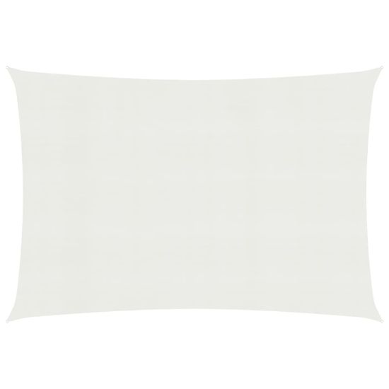Greatstore Senčno jadro 160 g/m2 belo 2,5x3 m HDPE