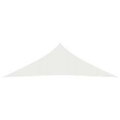 Vidaxl Senčno jadro 160 g/m2 belo 3,5x3,5x4,9 m HDPE