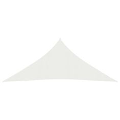 Vidaxl Senčno jadro 160 g/m2 belo 3x4x4 m HDPE