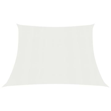 Vidaxl Senčno jadro 160 g/m² belo 4/5x3 m HDPE