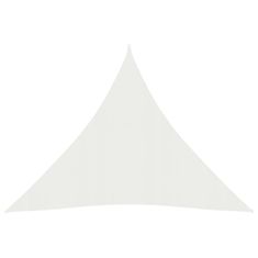 Vidaxl Senčno jadro 160 g/m2 belo 3x3x3 m HDPE