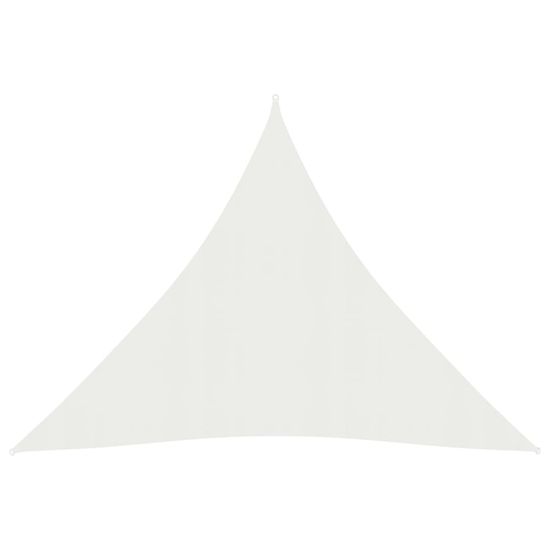 Vidaxl Senčno jadro 160 g/m2 belo 4,5x4,5x4,5 m HDPE