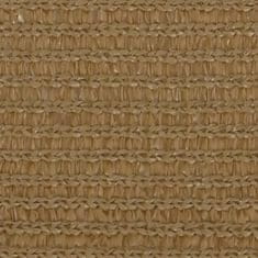 Vidaxl Senčno jadro 160 g/m2 taupe 4,5x4,5x4,5 m HDPE