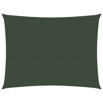 Vidaxl Senčno jadro 160 g/m² temno zeleno 2x3 m HDPE
