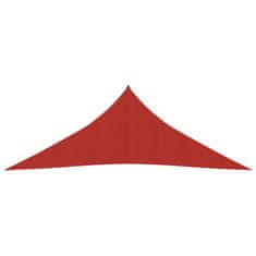 Vidaxl Senčno jadro 160 g/m2 rdeče 4,5x4,5x4,5 m HDPE