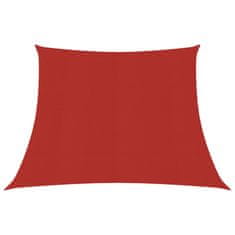 Vidaxl Senčno jadro 160 g/m2 rdeče 3/4x3 m HDPE