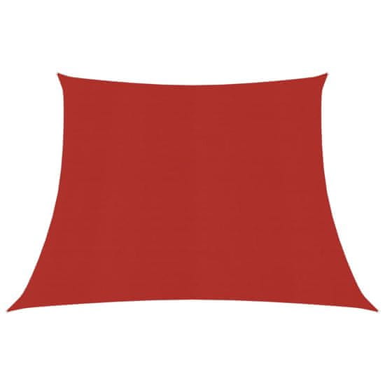 Vidaxl Senčno jadro 160 g/m2 rdeče 3/4x3 m HDPE