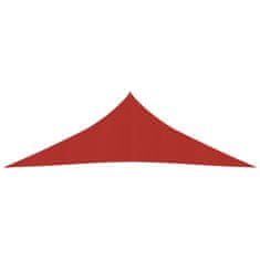 Vidaxl Senčno jadro 160 g/m2 rdeče 3,5x3,5x4,9 m HDPE