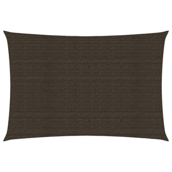 Vidaxl Senčno jadro 160 g/m2 rjavo 2x4 m HDPE