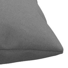 Vidaxl Okrasne blazine 4 kosi sive 50x50 cm blago