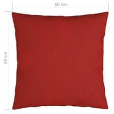Vidaxl Okrasne blazine 4 kosi rdeče 60x60 cm blago