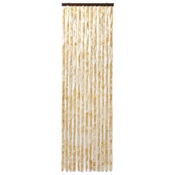 Vidaxl Zavesa proti mrčesu bež 56x200 cm šenilja