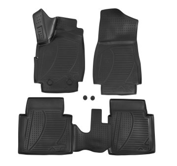 SCOUTT Gumijaste preproge z dvignjenim robom za Lada Niva 2009-2019 4ks