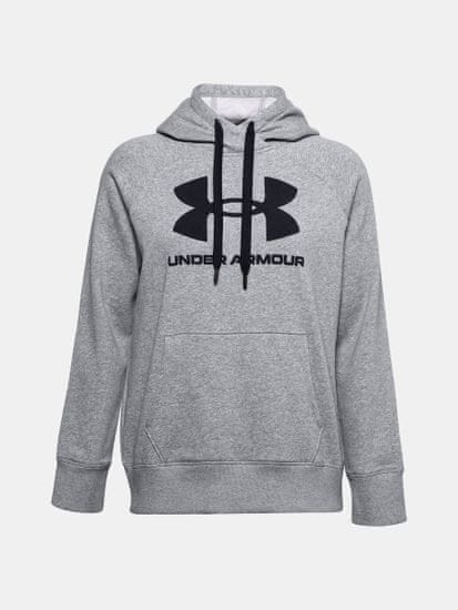 Under Armour Pulover Rival Fleece Logo Hoodie-GRY