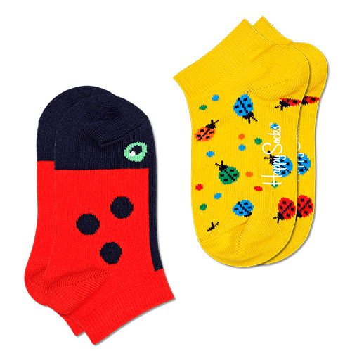 Happy Socks dekliške nogavice Ladybug Low Sock, 2 para