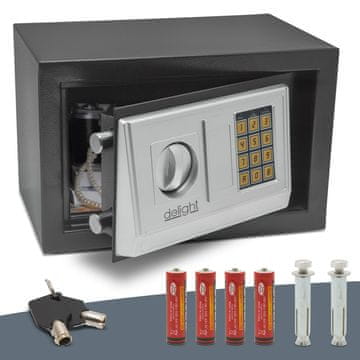 Delight Jekleni sef na kodo - srednji - 310 x 200 x 200 mm