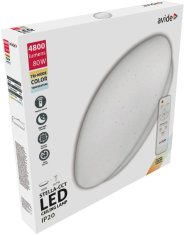 Avide LED plafoniera 76cm z daljincem CCT 80W (40+40) 2700K-6500K