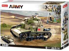 Sluban Army M38-B0711 Srednji italijanski tank 2v1