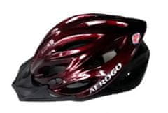 Aerogo kolesarska čelada, rdeča, S/M
