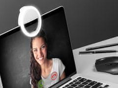 Tracer Selfie Ring LED okrogla luč, za telefon / prenosnik, 7500 K (TRAOSW46799)