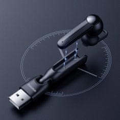 BASEUS A05 Bluetooth Handsfree slušalka + USB priklopza postaja, črna