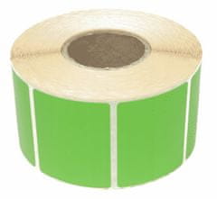 megamiska Nalepke termične barvne 40x40mm 1000 kos zelene